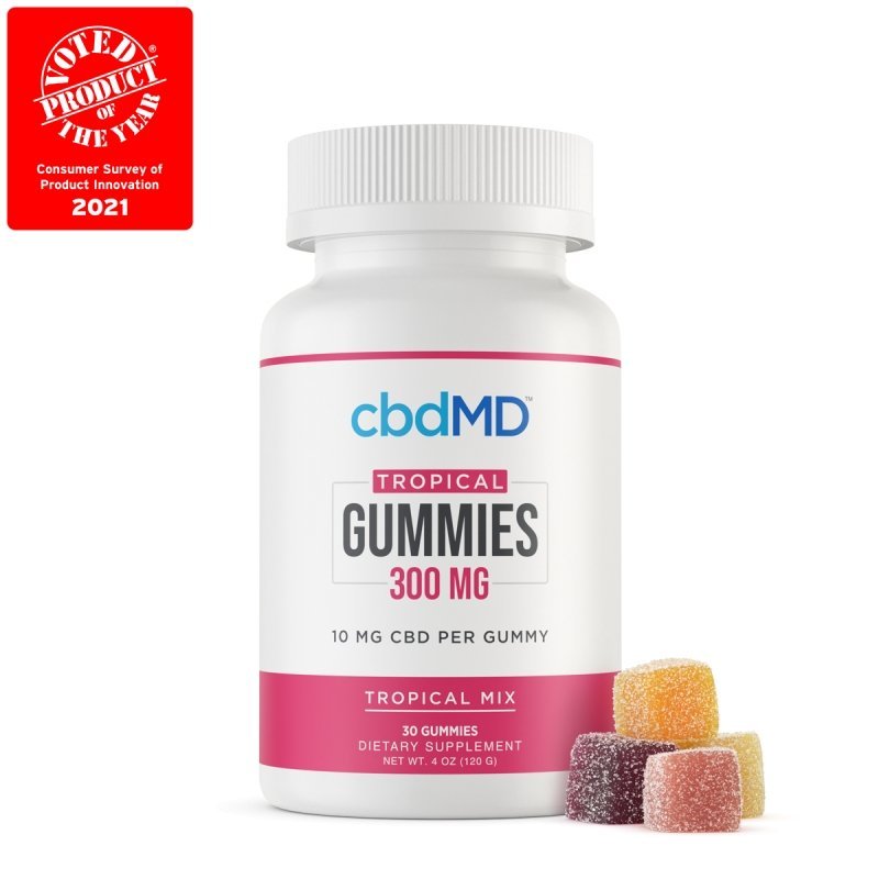 cbdMD Broad Spectrum Gummies - Tropical Mix - DirectHemp.com