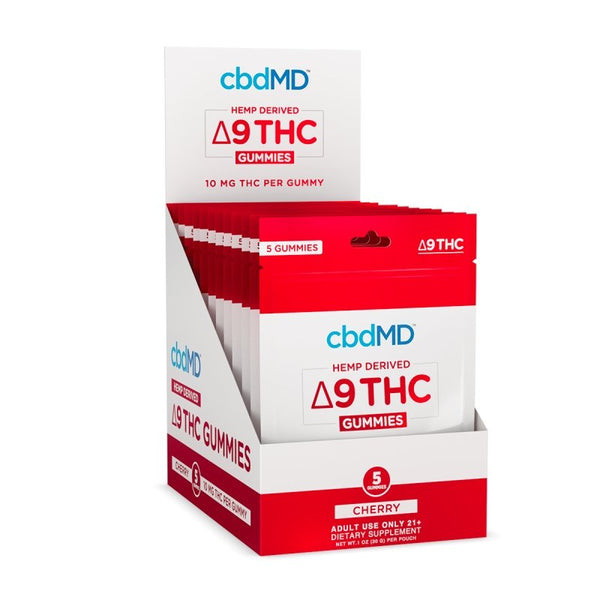 cbdMD Delta 9 High THC Gummies 50mg 12 Pack - DirectHemp.com