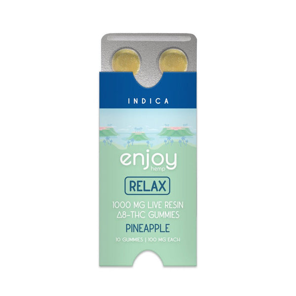 Enjoy Hemp 1000mg D8 THC Blister Pack | Indica | Pineapple | Relax - DirectHemp.com